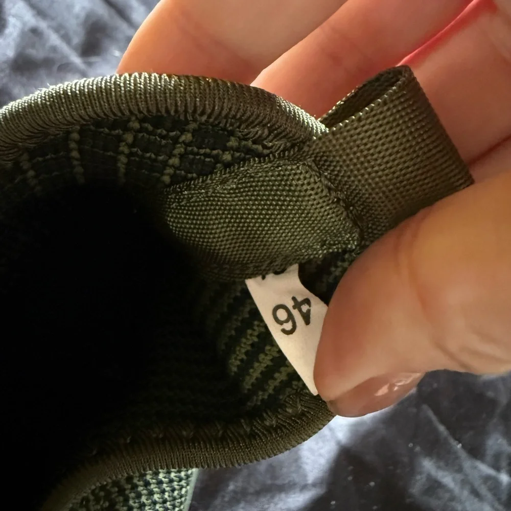 Green Knit High-Top Sneakers